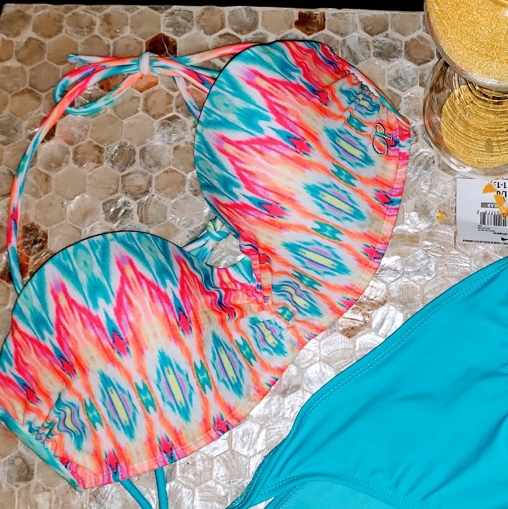 BMWT Hot Neon Bikini Push Up top